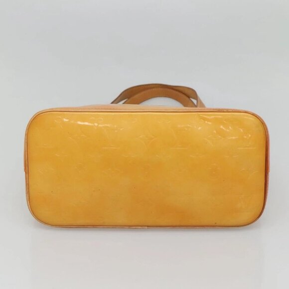 LOUIS VUITTON Monogram Vernis Houston Hand Bag Beige - Picture 9 of 15